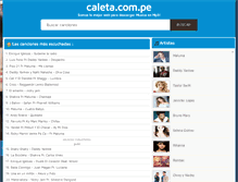 Tablet Screenshot of caleta.com.pe